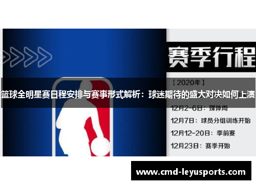 篮球全明星赛日程安排与赛事形式解析：球迷期待的盛大对决如何上演