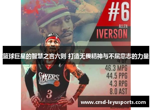 篮球巨星的智慧之言六则 打造无畏精神与不屈意志的力量